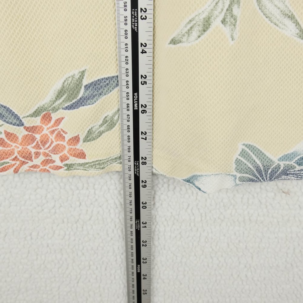 Tommy Bahama Polo Mens Lage Beige Floral Stretchy Hawaiian Aloha Camp Summer - Picture 5 of 7